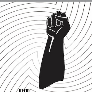 Raised Fist Clipart,  Fist SVG file, Silhouette Cut Files, Laser Cutting and Engraving File, Vinyl Cutting File, Raised Fist Drawing, Print