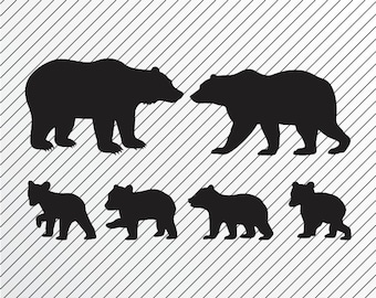 Download Bear family svg | Etsy