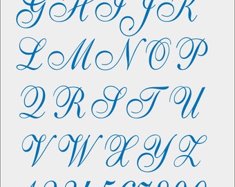 Font Cursivo for Machine Embroidery - pes - jef - xxx - dst - exp - hus - vip - vp3