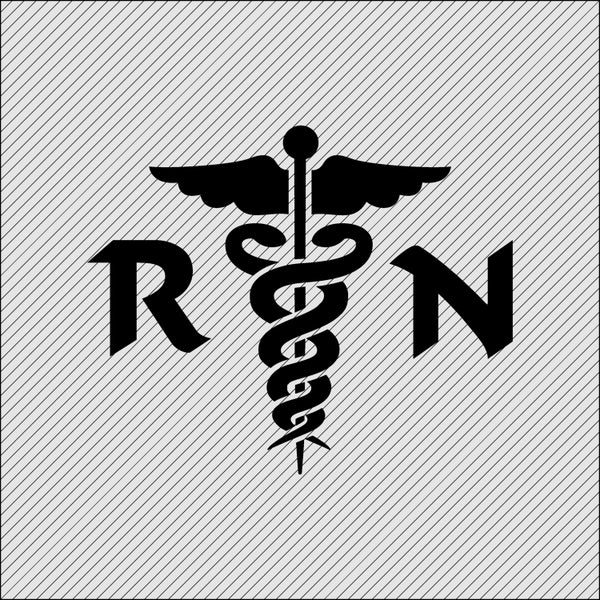 RN Logo Clipart Medical Student Gift svg Cricut RN Iron on Transfer Nurse Decal SVG Vinyl Cutting svg Registered Nurse Laser Engraving