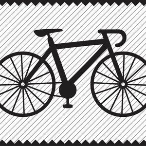 Bicycle Design Clipart, Bicycle Silhouette, Cricut Cut Files, Silhouette Cut Files, Laser Cutting and Engraving,Vinyl Cutting File,Printable