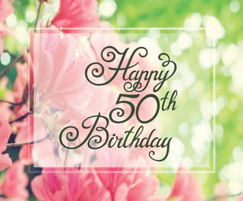 Download Happy 50th Birthday SVG Cricut Happy 50th Birthday Clipart ...