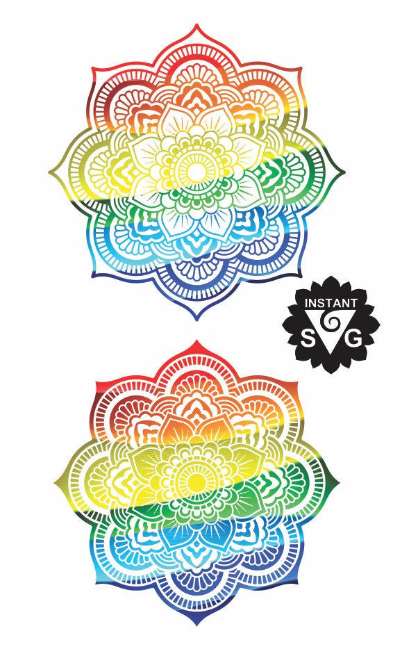 Download Sunset Mandala Clipart Mandala SVG Iron on SVG Sunset ...