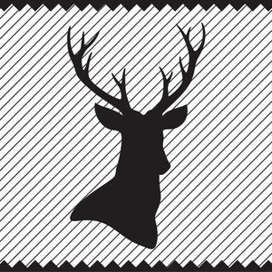 Deer Head Silhouette SVG Clipart Iron on Transfer Cricut file Vinyl Cutting Laser Engraving file