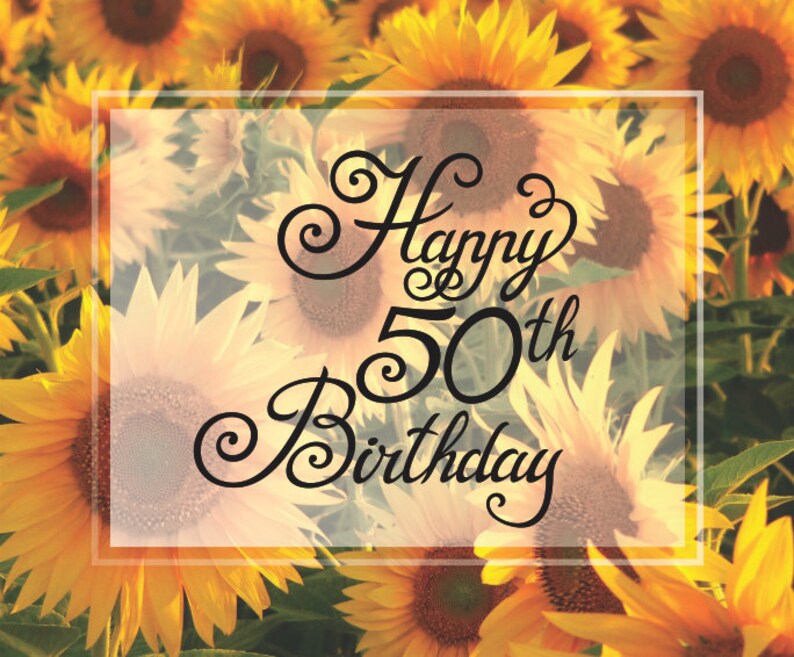 Download Happy 50th Birthday SVG Cricut Happy 50th Birthday Clipart ...