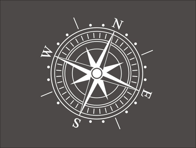 Download Compass Rose SVG Clipart Iron on Transfer Cricut Vinyl ...