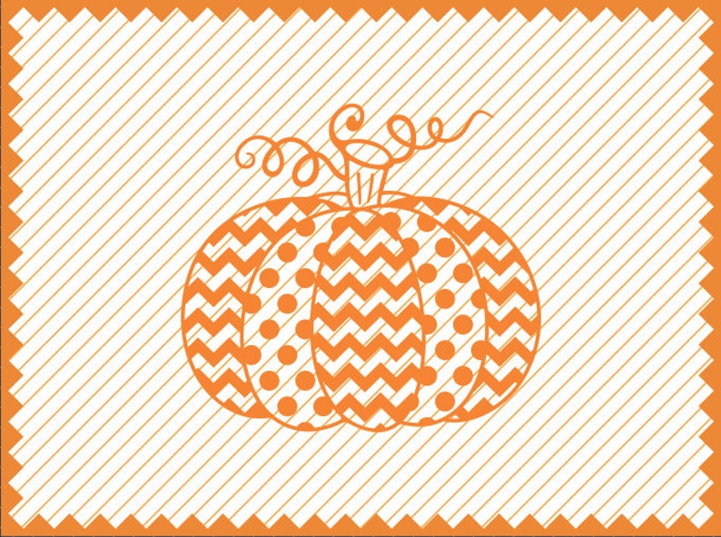 Download Chevron and Polka Dot Pumpkin SVG Clipart Thanksgiving ...
