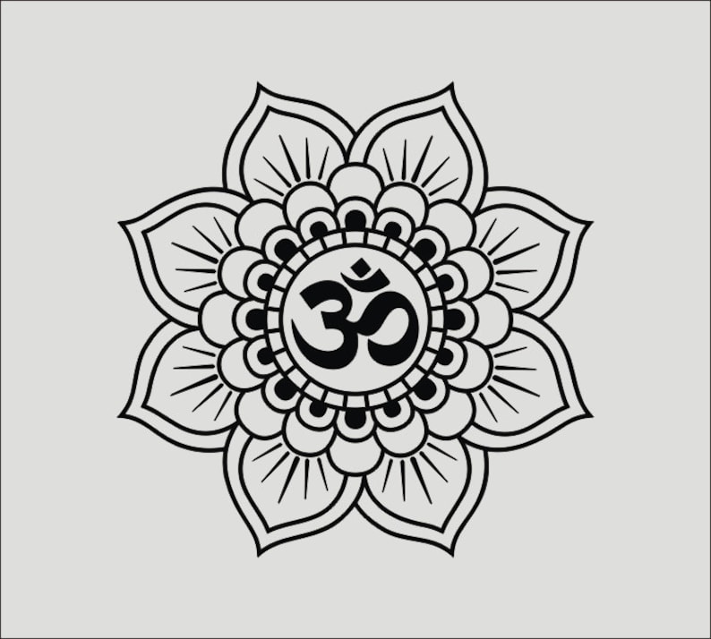 Download OM SVG Cricut Mandala SVG Clipart Cameo Cutting Om Mandala svg | Etsy