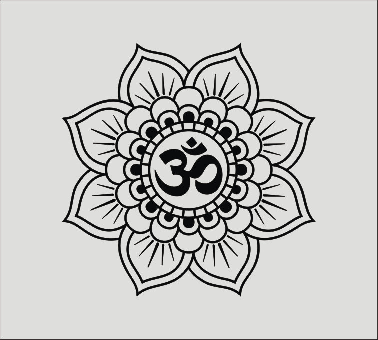 Download Om Svg Cricut Mandala Svg Clipart Cameo Cutting Om Mandala Svg Etsy