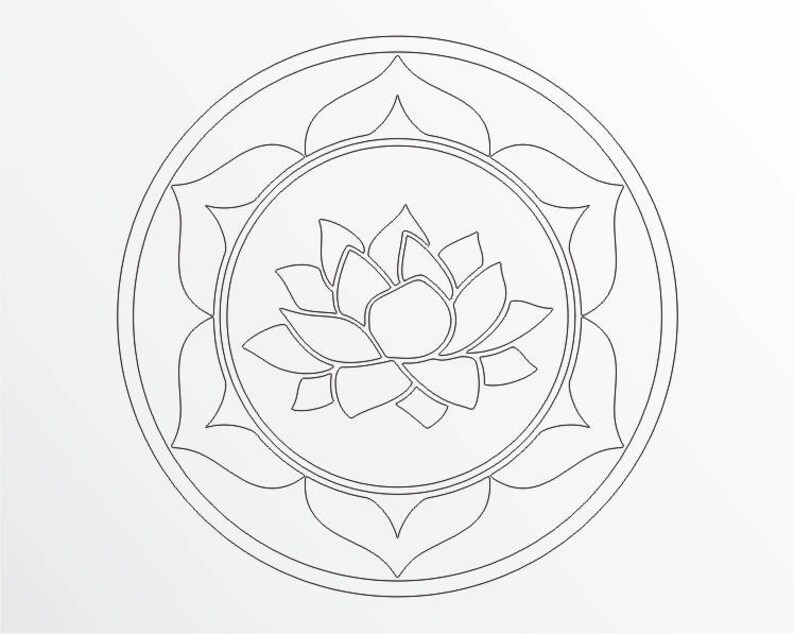 Download Lotus Flower Clipart // Lotus Flower Drawing // Cricut ...