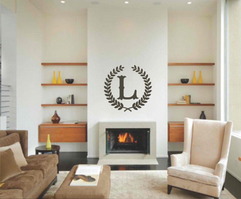 Download Letter L with Laurel Wreath Cricut SVG Design Clipart ...