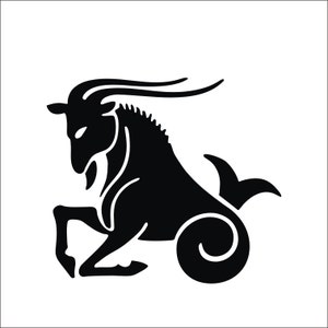 Steenbok SVG clipart opstrijkbare transfer vinyl snijden lasergravure Instant Download-bestand