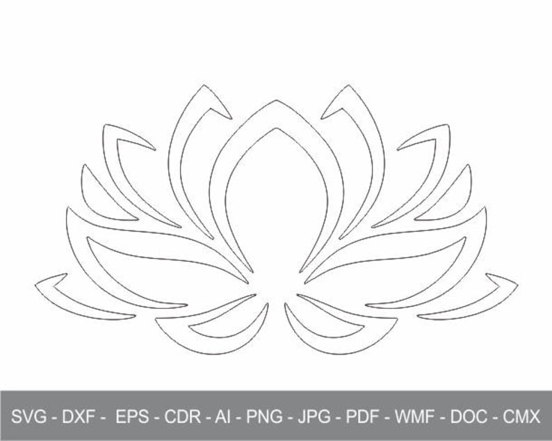 Free Free 342 Lotus Flower Svg File SVG PNG EPS DXF File