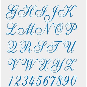 Font Cursivo for Machine Embroidery -  pes - jef - xxx - dst - exp - hus - vip - vp3