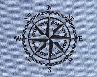 Compass SVG file Cricut file Compass Clipart Cameo Compass Rose PNG  Iron on Compass Rose Vinyl Cutting Compass Rose dxf CNC Plasma Cutting