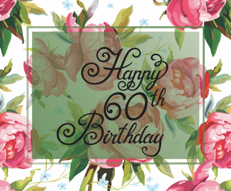 Download Happy 60th Birthday SVG Cricut Happy 60th Birthday Clipart ...