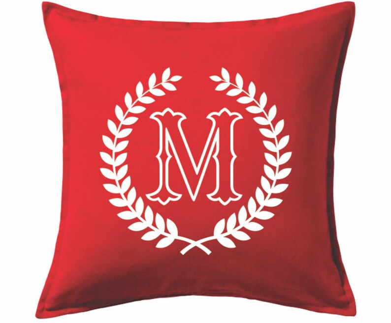 Download Letter M with Laurel Wreath Cricut SVG Design Clipart Monogram | Etsy