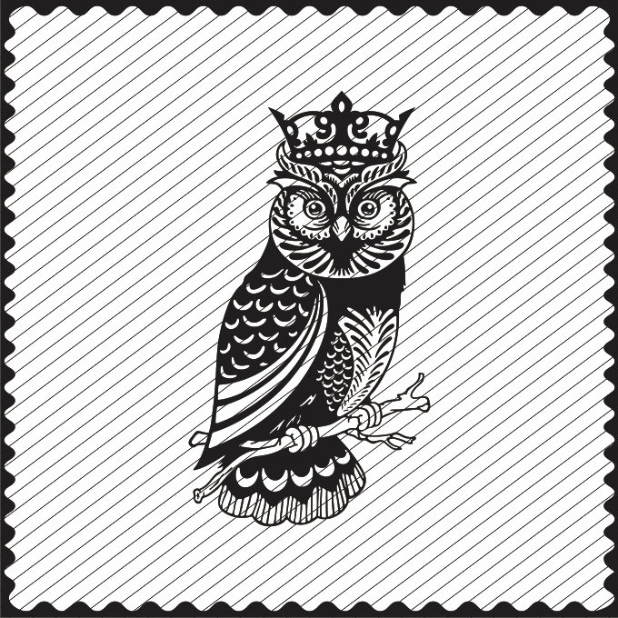 OWL with Crown Clipart Printable Clipart Laser Cutting and | Etsy