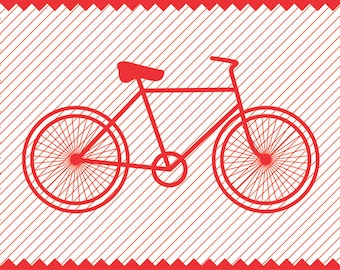 Bicycle SVG, Bicycle Clipart, Cricut Cut Files, Silhouette Cut Files, Laser Cutting and Engraving File, Vinyl Cutting File, Printable