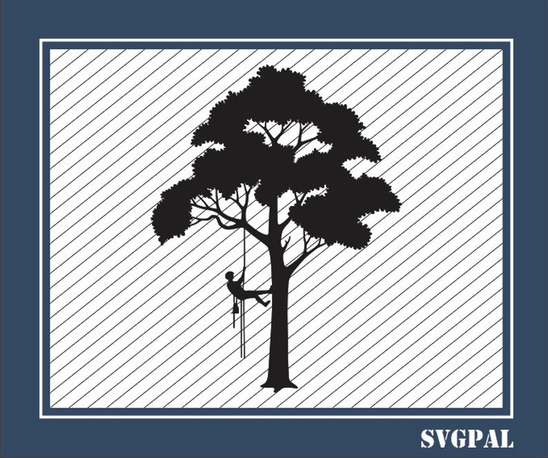 Tree Arborist SVG File for Cricut. Tree Dxf Vinyl Cutting File Etsy UK