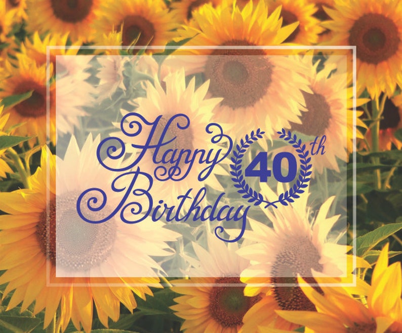 Download Happy 40th Birthday SVG Cricut Happy 40th Birthday Clipart ...