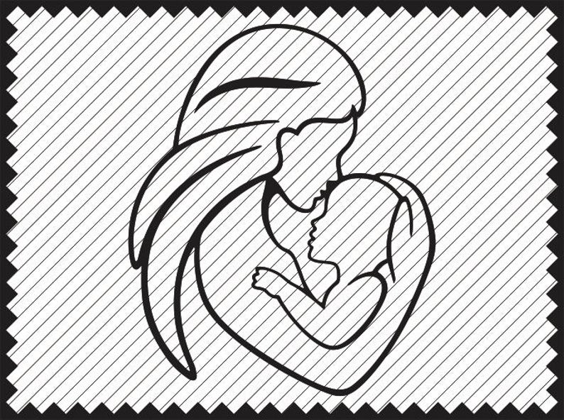 Download Art Collectibles Clip Art Mother And Child Svg Cricut Mother And Child Clipart Iron On Transfer Mother Child Svg Laser Cutting Mothers Day Svg Engraving File