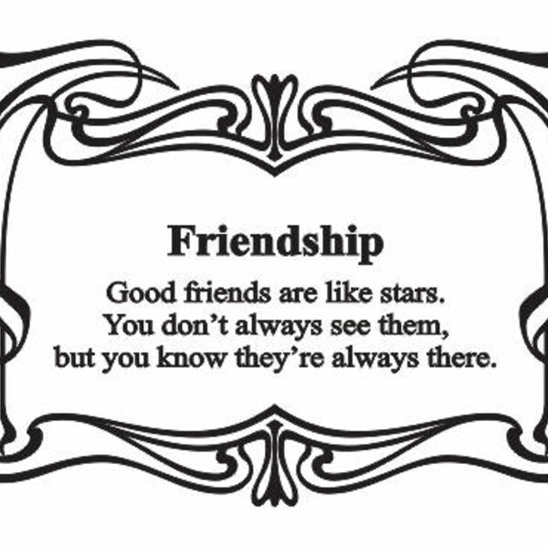 Friendship Quote Etsy