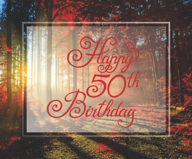 Download Happy 50th Birthday SVG Cricut Happy 50th Birthday Clipart | Etsy