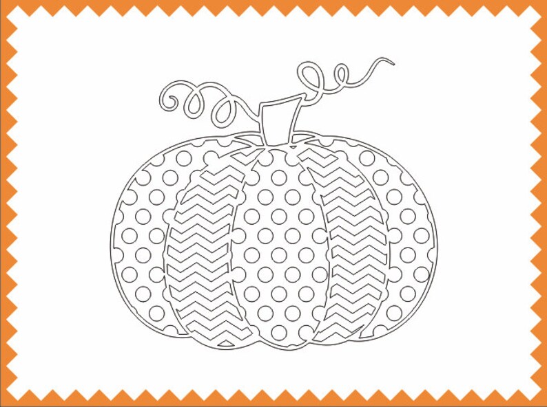 Download Polka Dot and Chevron Pumpkin svg ai dxf cdr eps jpeg | Etsy