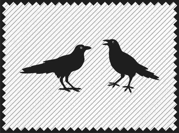 Download Svg Crows Clipart Cricut Design Svg Raven Clipart Laser Etsy