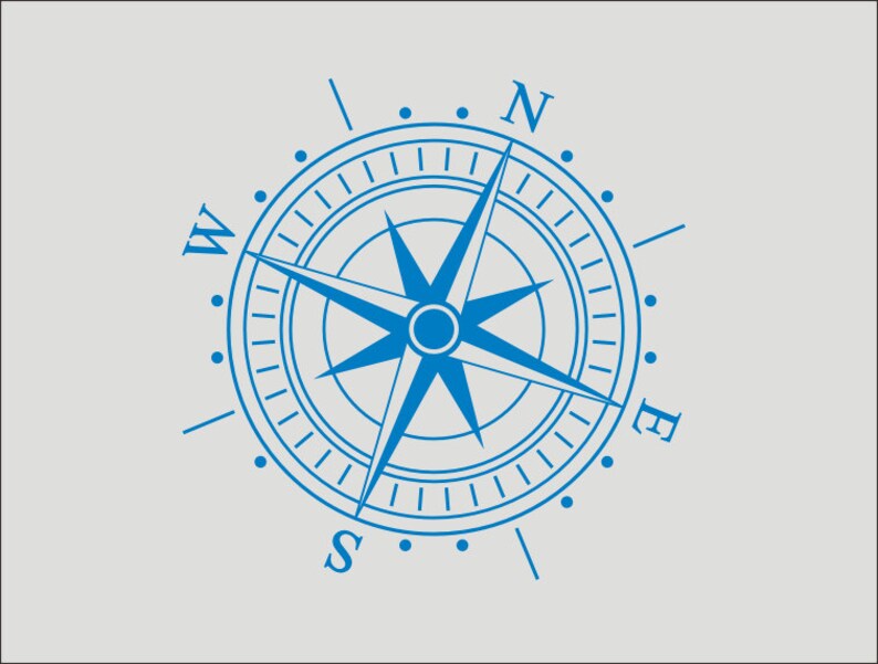 Download Compass Rose SVG Clipart Iron on Transfer Cricut Vinyl ...