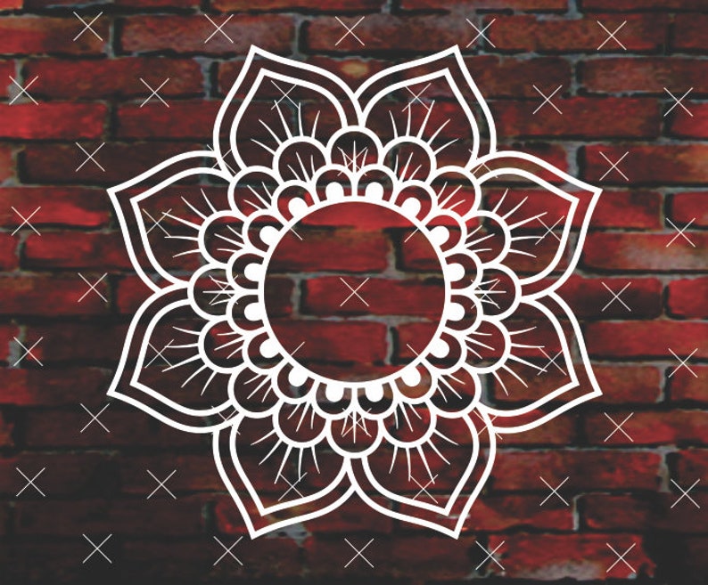 Free Free 90 Mandala Flower Monogram Svg SVG PNG EPS DXF File