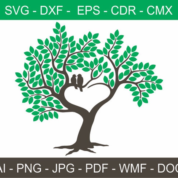 Libro de visitas del árbol de la boda SVG clipart árbol clipart con 150 hojas árbol de boda impresión Cricut láser árbol de la boda clipart láser grabado