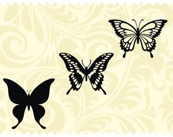 Butterfly SVG Clipart Iron on Transfer Vinyl Cutting Laser Engraving file, Butterfly DXF files