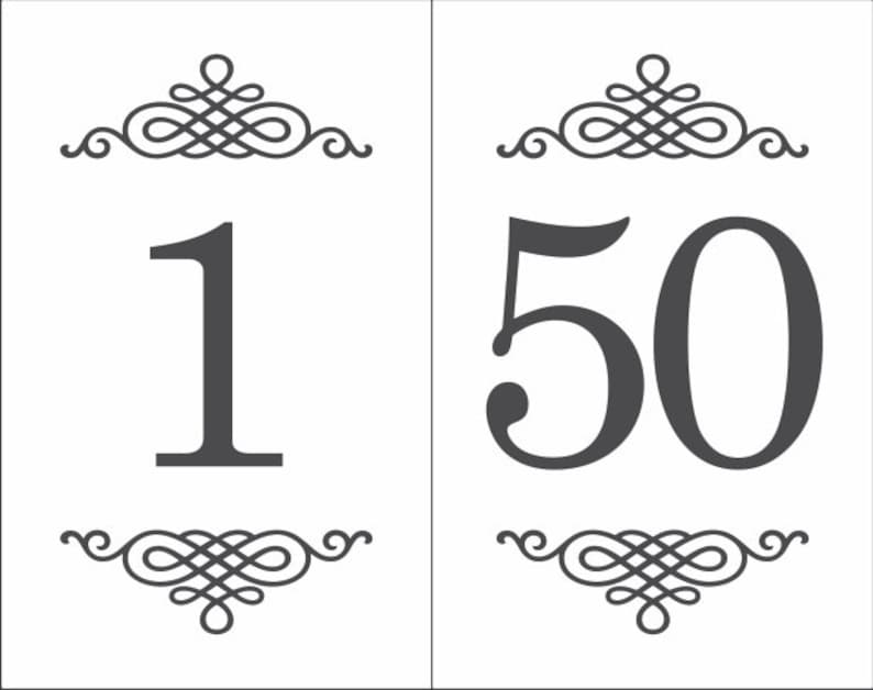 Download Cricut File Table Numbers Svg File Vinyl Cutting File Table Numbers Cards Design Laser Engraving File Table Numbers Wedding 1 To 50 Clip Art Art Collectibles