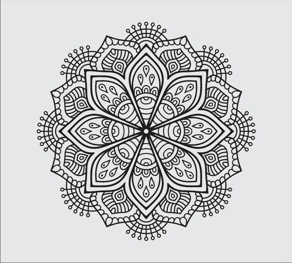 Download NEW Mandala clipart XI svg ai dxf cdr jpeg png | Etsy