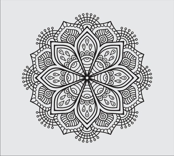 Download NEW Mandala clipart XI svg ai dxf cdr jpeg png | Etsy