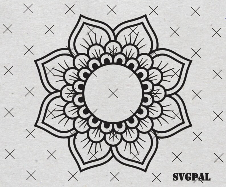 Download FREE Customization Mandala for Monograms SVG Flower ...