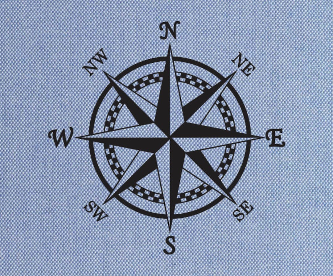 Compass Rose SVG File Cricut File Compass Design Cameo Compass Rose PNG ...