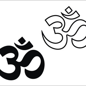 SVG OM Wall Art Clipart svg Yoga OM Ferro da stiro Trasferimento Arte spirituale svg Cricut om svg Incisione laser Yoga Clipart Taglio laser