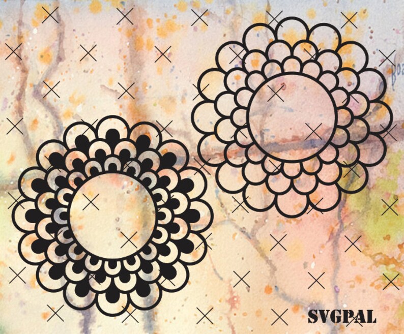 Download Ornamental Floral Border SVG Flower Monogram Clipart ...