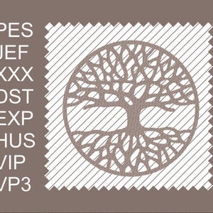 Tree Of Life Embroidery File // pes // dst // exp // hus // jef // vip // vp3 // xxx // PES File // Tree Machine Embroidery File - PES file