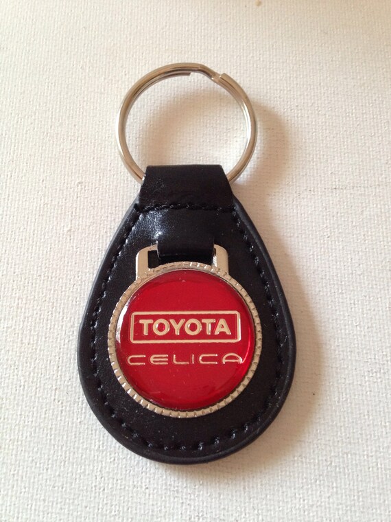 Toyota Celica Keychain Black Leather Key Chain | Etsy