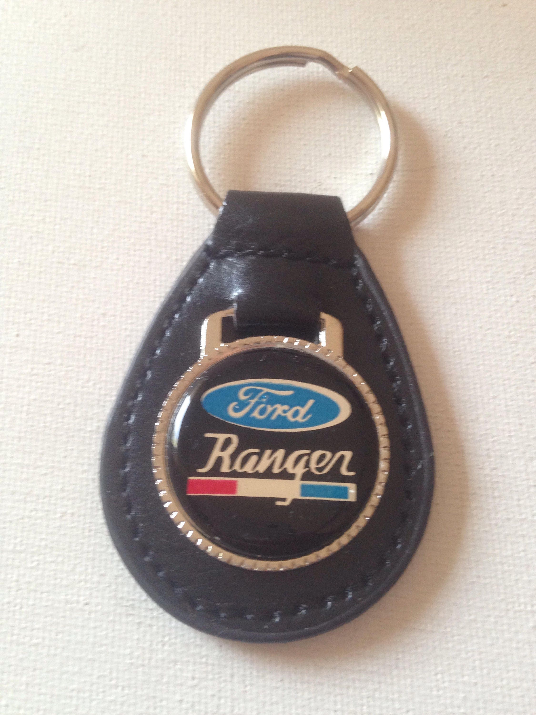 Ford Ranger Keychain Black Leather Ford Key Chain Etsy