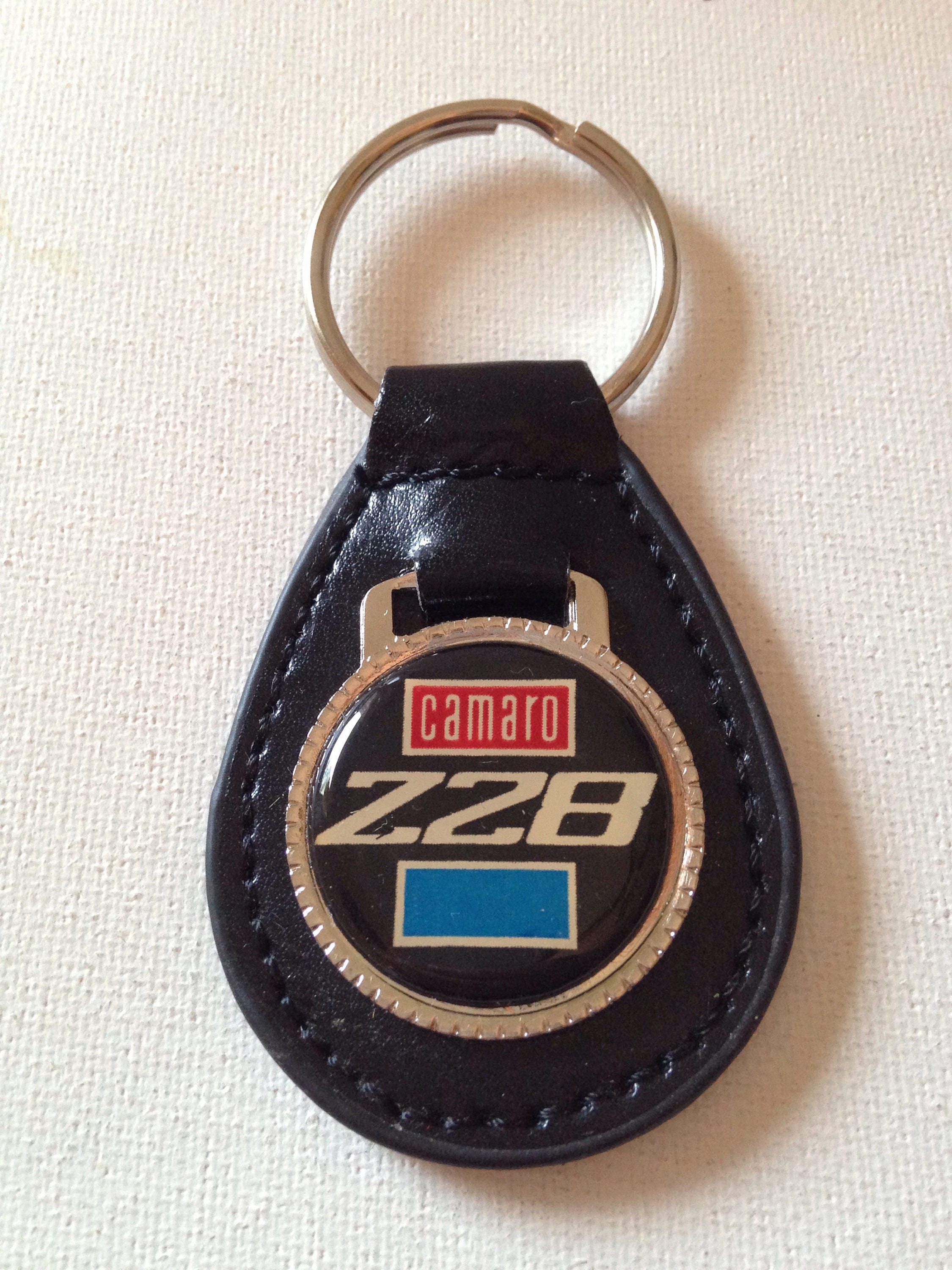 Chevrolet Camaro Z28 Keychain Black Leather Chevrolet Key | Etsy