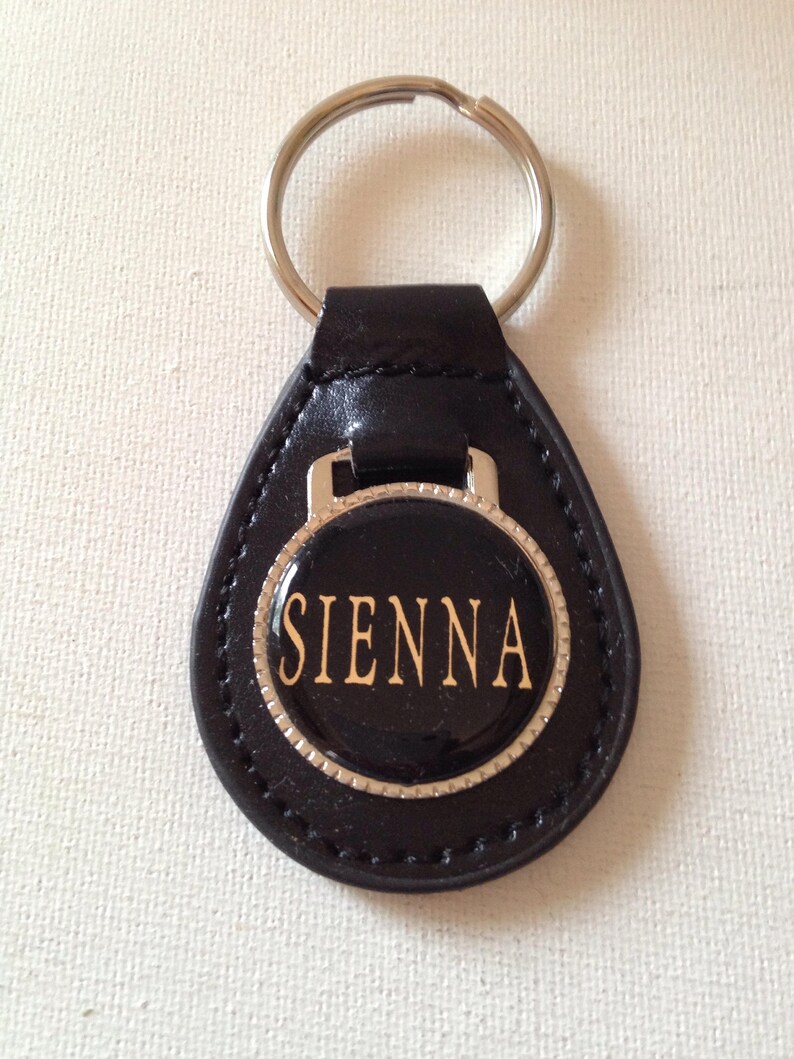 Toyota Sienna Blue Leather Key Ring