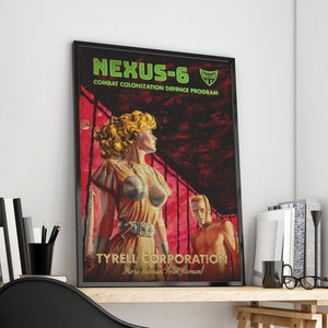 The Nexus 6 - A Blade Runner inspired vintage style A1 A2 A3 A4 Art Print