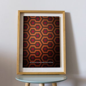 Stanley Kubrick The Shining Inspired Overlook Hotel Carpet Pattern A4 A3 A2 A1 Art Print