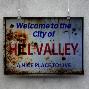 Impression d'art Retour vers le futur : Autre panneau de signalisation routière de Hill Valley