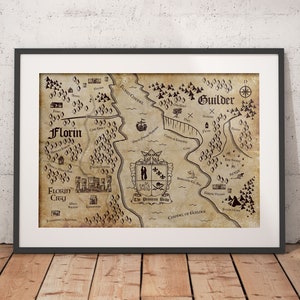 The Princess Bride Story Map A William Goldman & Rob Reiner Inspired Vintage Look A4 A3 A2 A1 Art Print image 1